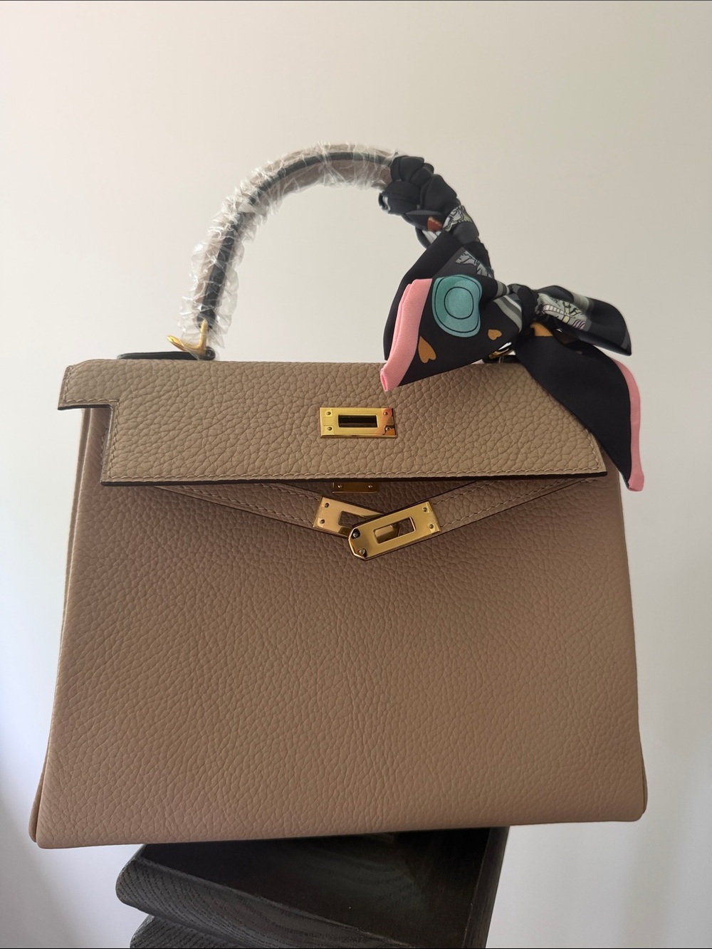 Real Leather Top-Handle Women’s Bag